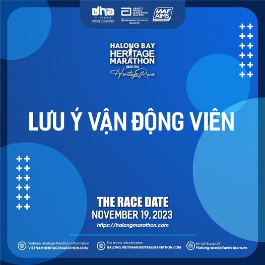 NOTES TO HALONG BAY HERITAGE MARATHON 2023 RUNNERS