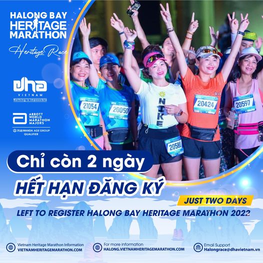 Chỉ Còn Hai Ngày Đăng Ký Halong Bay Heritage Marathon 2022